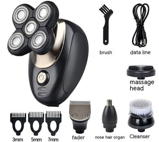 Afeitadora Eléctrica de 5 Cuchillas Multifuncional para Hombre - Image 8