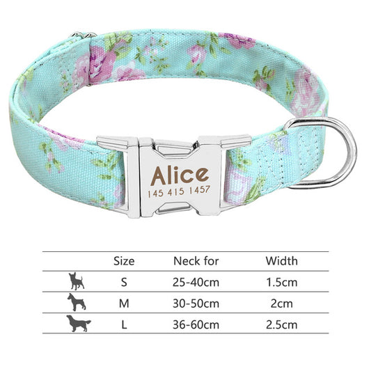 Collar de Nylon para Perro con Placa Identificadora Personalizada - Image 8