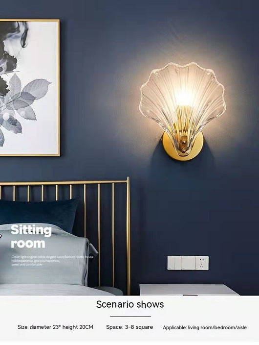 Lámpara de Pared de Cristal para Dormitorio - Diseño Italiano Minimalista - Image 12