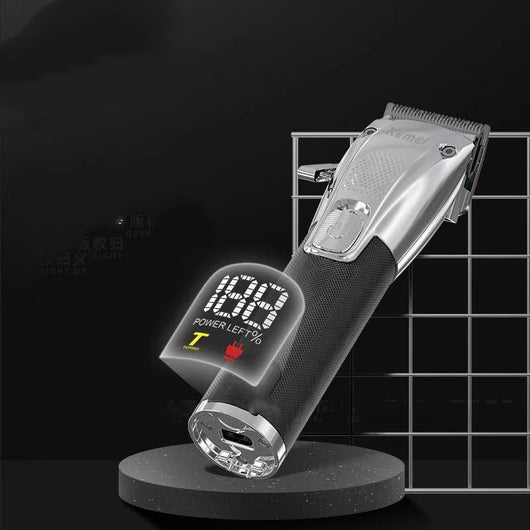 Cortadora Profesional de Cabello con Carga Base, Voltaje Universal y Pantalla LED - Image 17
