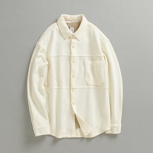 Camisa de Lana Vintage para Hombre de Manga Larga - Image 15