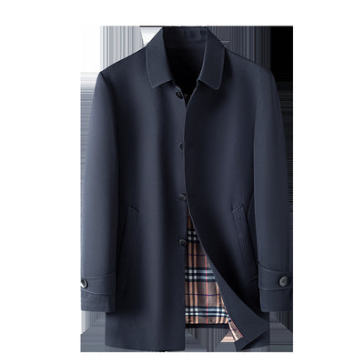 Abrigo Impermeable Acolchado para Hombre Talla Mediana Largo Casual - Image 12