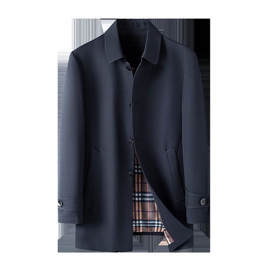 Abrigo Impermeable Acolchado para Hombre Talla Mediana Largo Casual - Image 12