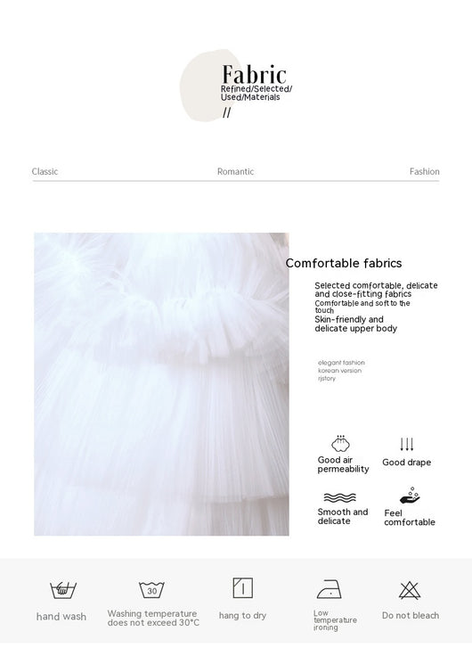 Vestido de Novia Blanco con Tirantes y Falda Tipo Tutú - Elegancia Francesa - Image 24