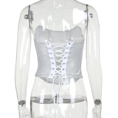 Top Tubular Brillante Reductor con Espalda Bandage - Image 22