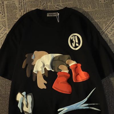 Playera Estampada con Diseño Cartoon para Hombre - Image 10