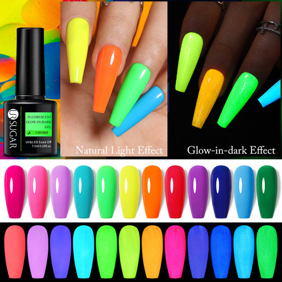 Pegamento para Uñas de Color Fluorescente Intenso