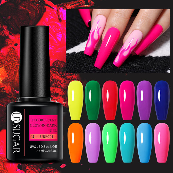 Pegamento para Uñas de Color Fluorescente Intenso