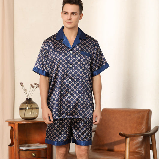 Pijama Corto Estampado para Hombre - Comodidad de Verano - Image 10