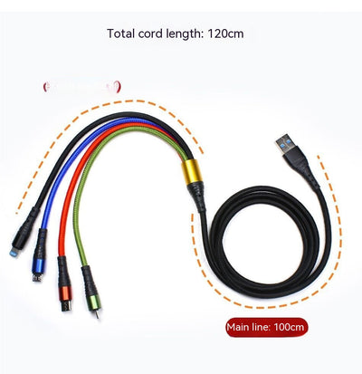 Cable de Carga 4 en 1 Multifunción - Dual Android y Doble Lightning 12M - Image 8