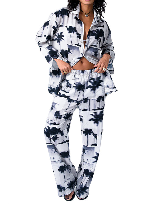 Camisa Suelta Estampada para Mujer - Conjunto Elegante - Image 8