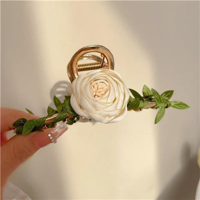 Pinzas Retro Flores y Hojas Tiburón para Cabello - Image 10