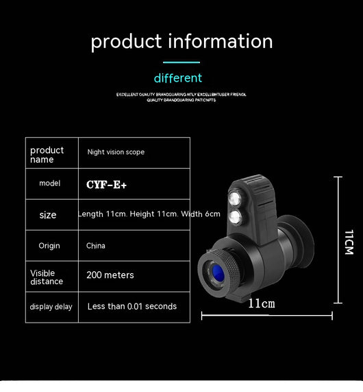 Telescopio de Visión Nocturna Infrarroja HD con Láser de Puntería - Image 19