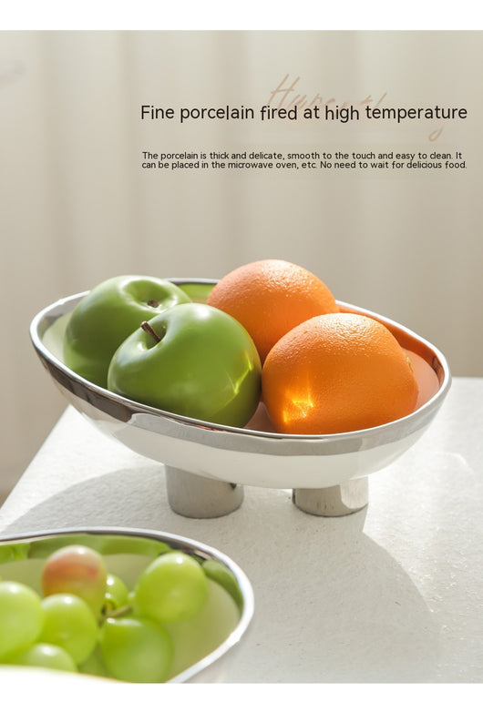 Plato de Frutas Minimalista de Cerámica Artesanal con Tres Patas - Image 39