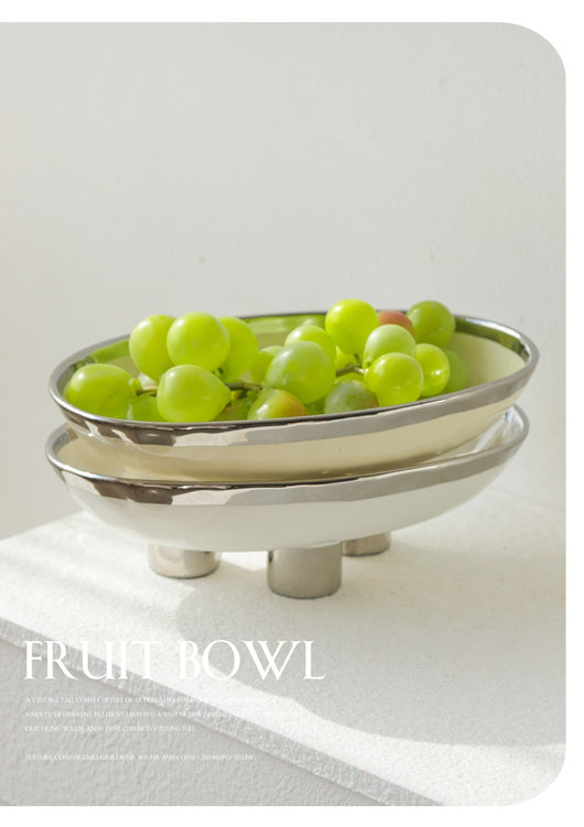 Plato de Frutas Minimalista de Cerámica Artesanal con Tres Patas - Image 40