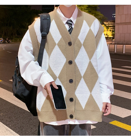 Chaleco de Lana V-Escote para Hombre - Comodidad Otoño e Invierno - Image 21