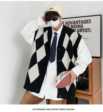 Chaleco de Lana V-Escote para Hombre - Comodidad Otoño e Invierno - Image 25