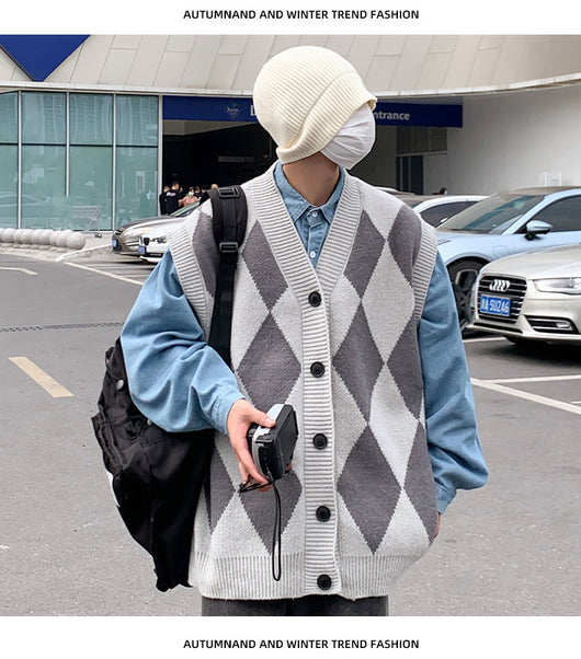 Chaleco de Lana V-Escote para Hombre - Comodidad Otoño e Invierno - Image 28
