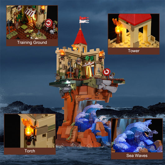 Castillo Medieval con Iluminación LED - Juguete Construcción Bloques - Image 19