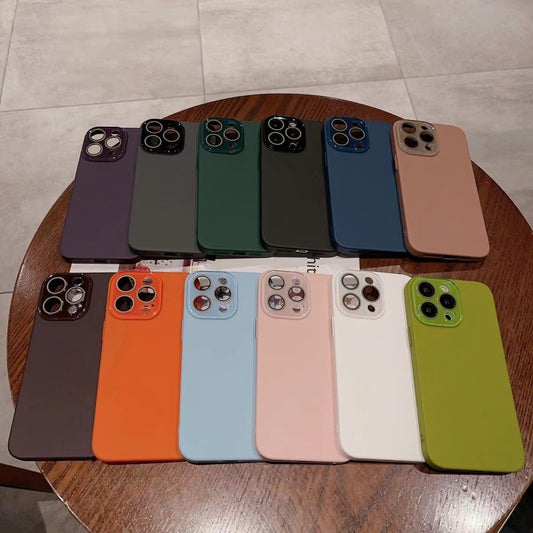Funda Aguacate Degradado con Protector de Lente para Celular
