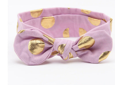 Diadema Infantil Bronce con Orejas de Conejo y Lunares - Image 11