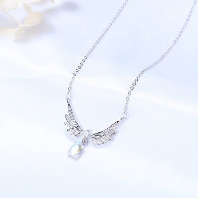 Collar Alas de Ángel en Piedra de Luna