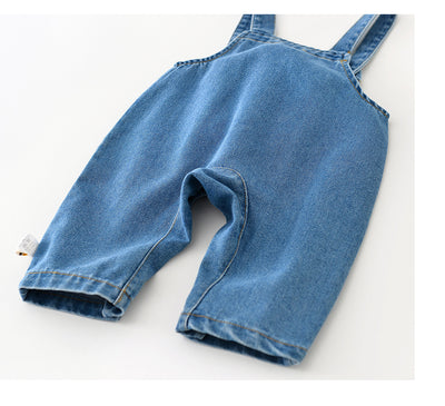 Overol Denim Infantil Estilo Vaquero con Diseño Perrito Cartoon - Image 8
