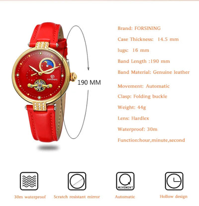 Reloj Mecánico para Mujer con Diseño Calado Elegante - Image 9