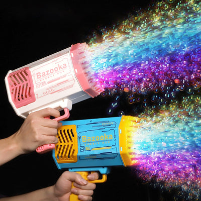 Pistola de Burbujas Automática 69 Agujeros con Luz LED - Juguete Infantil - Image 26
