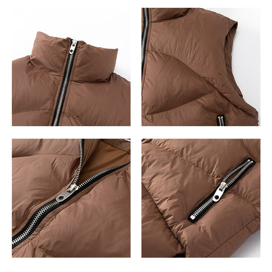 Chaleco de Algodón con Cuello de Pie para Hombre y Mujer - Diseño Minimalista - Image 9