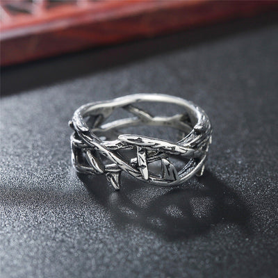 Anillo de Acero Titanio Diseño Retro Oscuro - Estilo Punk Hip Hop - Image 11