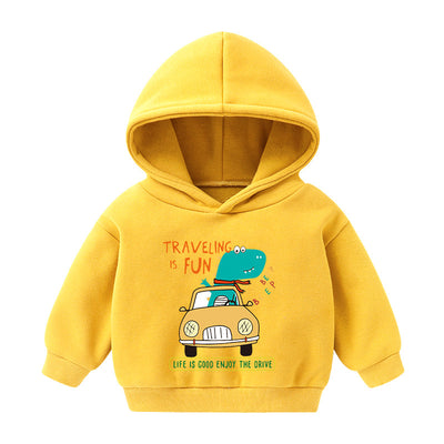 Sudadera Infantil con Capucha Forrada en Polar - Diseño Cartoon para Otoño e Invierno - Image 30