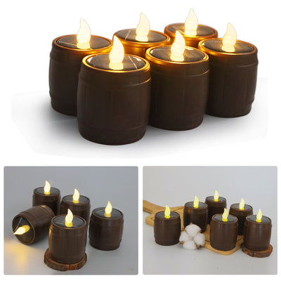 Lámpara LED Barril de Vino con Luz Solar Simulada Estilo Retro - Image 20