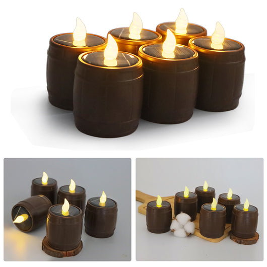 Lámpara LED Barril de Vino con Luz Solar Simulada Estilo Retro - Image 20