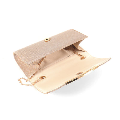 Bolso Bandolera Elegante con Cadena y Solapa de Color Liso - Image 11