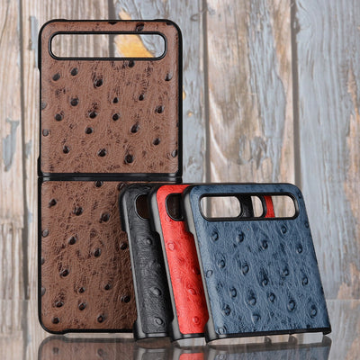 Funda Protectora de Cuero con Patrón Camel para Teléfono - Cierre Plegable - Image 9