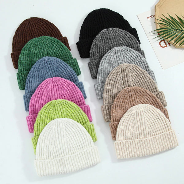 Gorro Tejido Minimalista para Niña - Diseño Oversized Cómodo