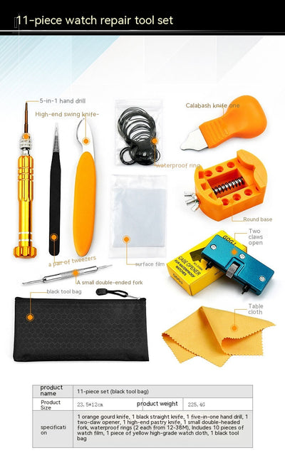 Kit Profesional 18 Piezas para Reparación de Relojes - Herramientas de Presión y Cambio de Batería - Image 8