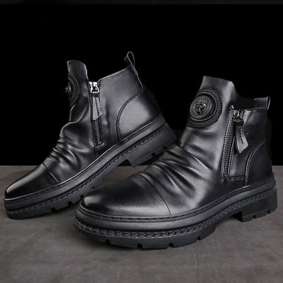 Botas Tácticas Militares Altas para Hombre con Terciopelo - Image 10