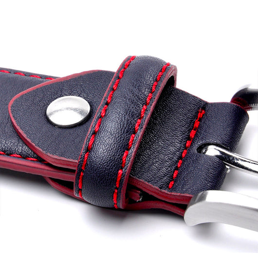 Cinturón de Cuero para Hombre con Hebilla de Pasador Estilo Casual - Image 11
