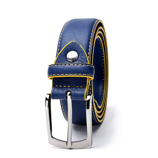 Cinturón de Cuero para Hombre con Hebilla de Pasador Estilo Casual - Image 13