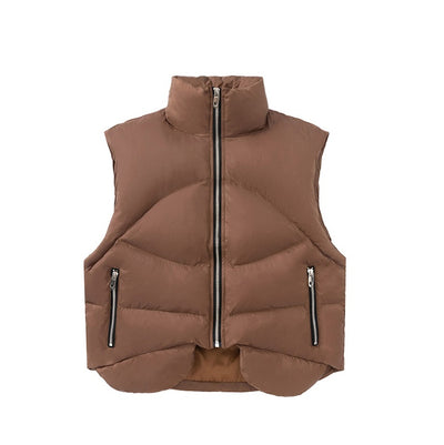 Chaleco de Algodón con Cuello de Pie para Hombre y Mujer - Diseño Minimalista - Image 16