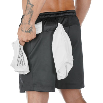 Shorts Deportivos Ajustados Transpirables para Entrenamiento de Fuerza - Image 12