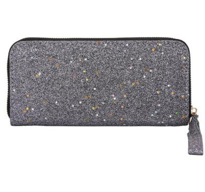 Cartera Larga con Lentejuelas Brillantes
