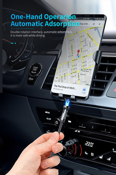 Cable Magnético 3 en 1 de 540° Rotativo - Carga Rápida Android, USB-C y Lightning - Image 55