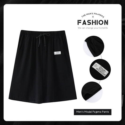 Pantalones Pijama Modal Hombre Verano Algodón Sueltos Casuales - Image 27