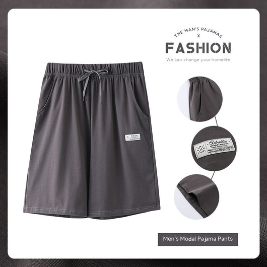 Pantalones Pijama Modal Hombre Verano Algodón Sueltos Casuales - Image 29
