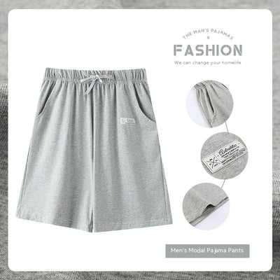 Pantalones Pijama Modal Hombre Verano Algodón Sueltos Casuales - Image 30