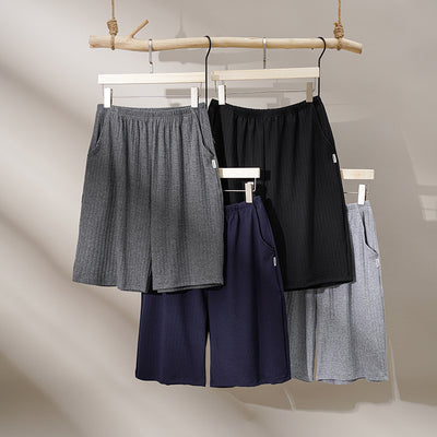 Pantalones Pijama Modal Hombre Verano Algodón Sueltos Casuales - Image 32