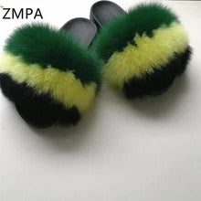 Pantuflas de Piel de Zorro - Chanclas de Lujo - Image 10